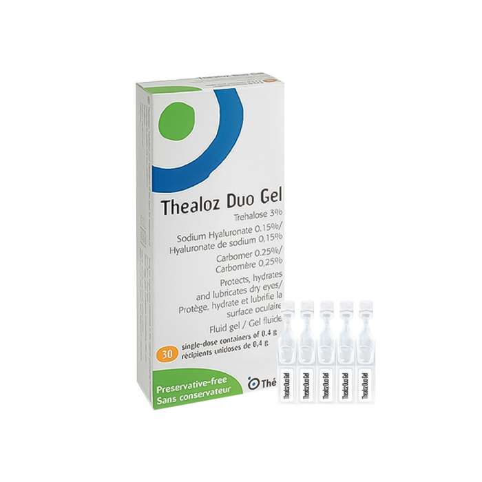 THEALOZ DUO GEL geliniai akių lašai