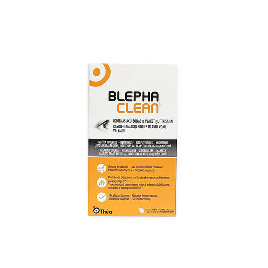 Blephaclean servetėlės akių vokų higienai, 20 vnt.