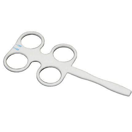 Lęšių laikiklis su dviem dioptrijomis (flipperis) | Akomodacijos ir binokulinės regos testavimui | patogiam skaitymui